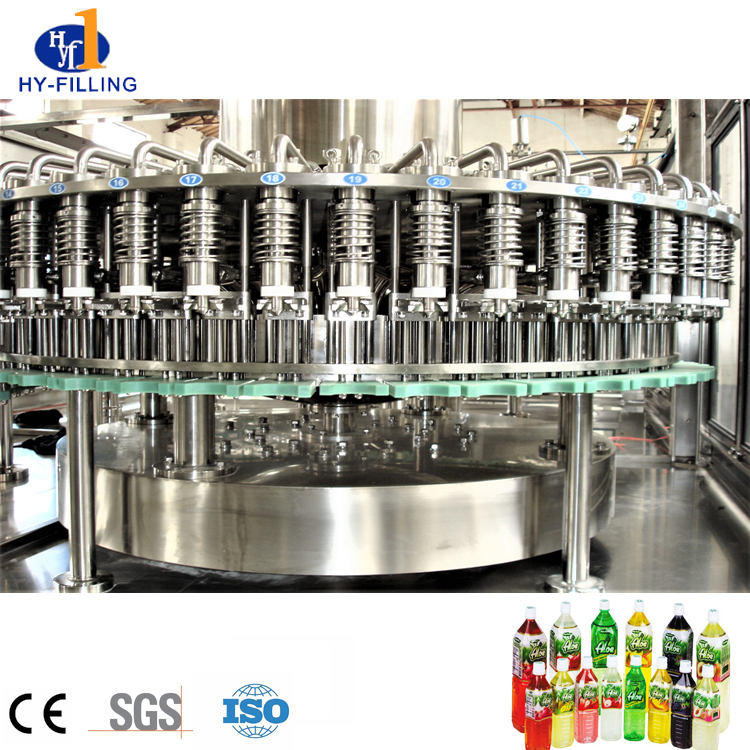 Máquina de embotellado automática del jugo de la zanahoria / cadena de producción del jugo de fruta