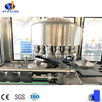 Máquina de llenado de latas de refrescos carbonatados de venta caliente de zhangjiagang / máquina de enlatado de cerveza para lata