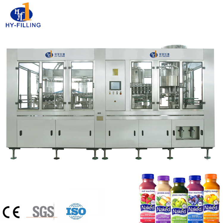 Máquina de llenado de agua de Zhangjiagang para línea de producción de bebidas de jugo de frutas